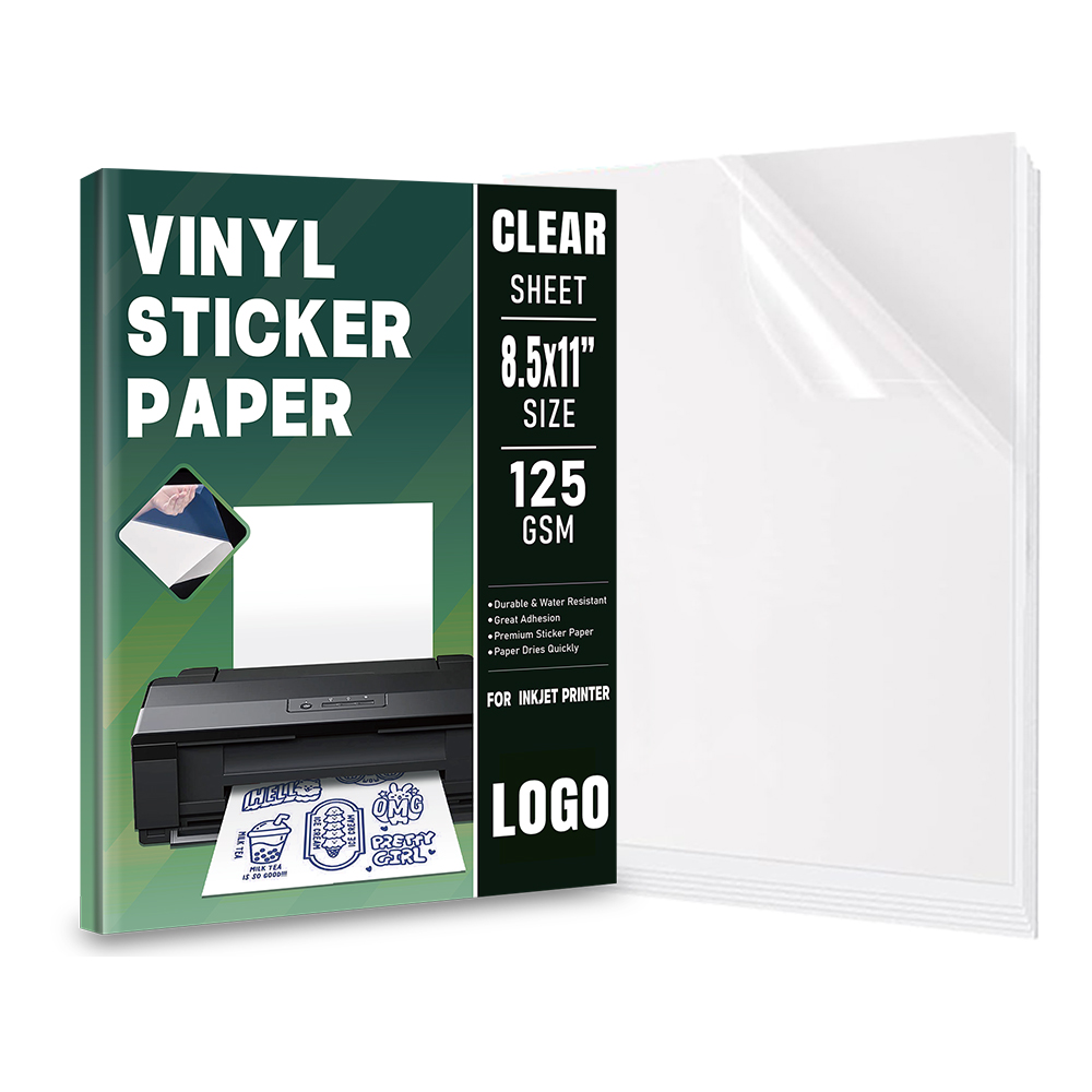 Fully Transparent Inkjet Vinyl Paper for Custom Decals