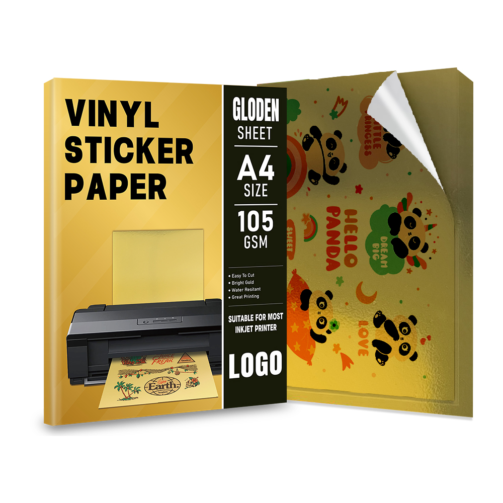 gold vinyl sticker paper